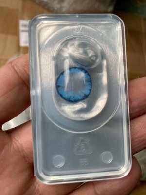 Кольорові контактні лінзи з діоптріями, Bigeye Blue PWR20 фото