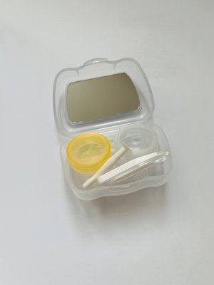 Набір для зберігання контактних лінз, білий(прозорий) CON1 фото