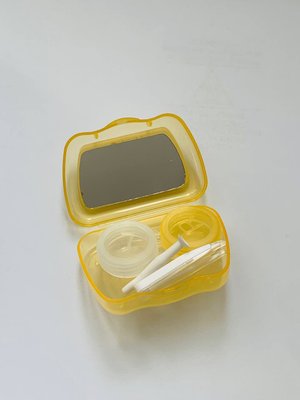 Набір для зберігання контактних лінз, жовтий CON2 фото
