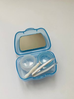 Набір для зберігання контактних лінз, блакитний CON3 фото