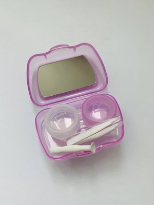 Набір для зберігання контактних лінз, фіолетовий CON5 фото