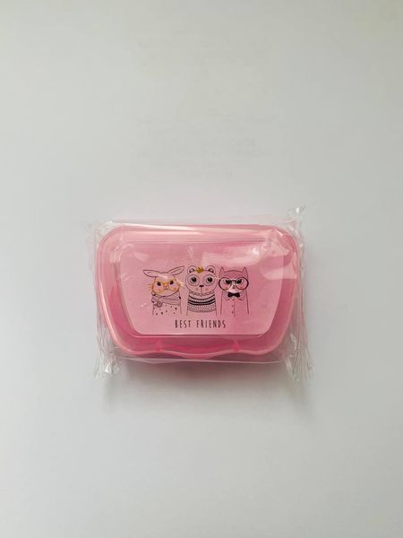 Набір для зберігання контактних лінз, рожевий CON6 фото