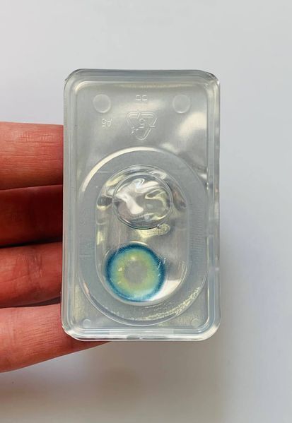 Декоративні контактні лінзи без діоптрій, Seafoam Vaadhoo Blue MIX98 фото