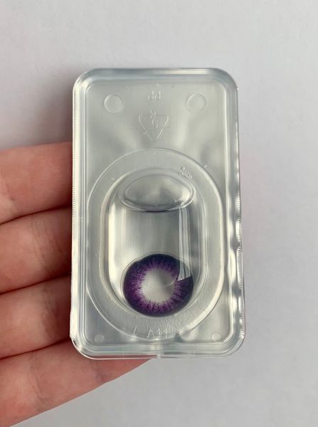 Декоративні контактні лінзи без діоптрій, Waterdrop Purple MIX53 фото