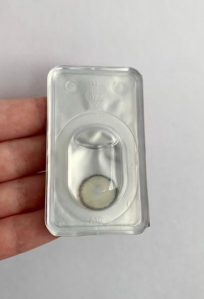 Кольорові контактні лінзи з діоптріями, Soft Gray PWR7-1 фото