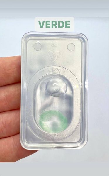 Цветные контактные линзы с диоптриями, Verde PWR15 фото