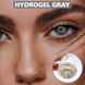 Цветные контактные линзы с диоптриями, Hydrogel Gray PWR23 фото 1
