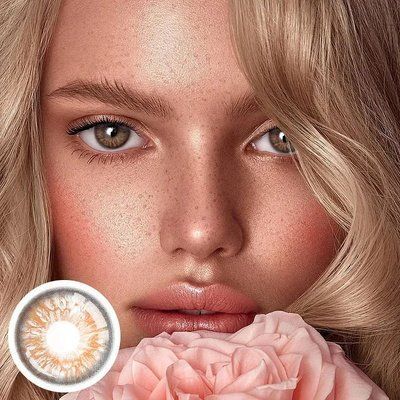 Кольорові контактні лінзи без діоптрій, Rococo Love Letter Brown PLANO113 фото