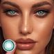 Декоративные контактные линзы без диоптрий, Ice Snow Green MIX78 фото 1